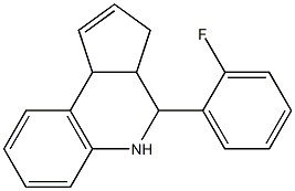4-(2-fluorophenyl)-3a,4,5,9b-tetrahydro-3H-cyclopenta[c]quinoline 结构式