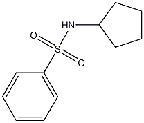 N-cyclopentylbenzenesulfonamide 结构式