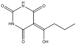 5-(1-hydroxybutylidene)-2,4,6(1H,3H,5H)-pyrimidinetrione 结构式