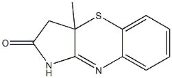 3a-methyl-3,3a-dihydropyrrolo[3,2-b][1,4]benzothiazin-2(1H)-one 结构式