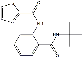 N-{2-[(tert-butylamino)carbonyl]phenyl}-2-thiophenecarboxamide 结构式