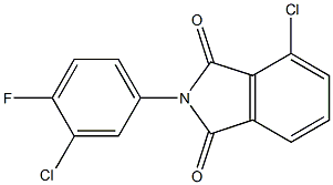 4-chloro-2-(3-chloro-4-fluorophenyl)-1H-isoindole-1,3(2H)-dione 结构式