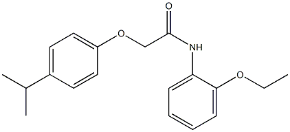 N-(2-ethoxyphenyl)-2-(4-isopropylphenoxy)acetamide 结构式