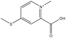 2-carboxy-1-methyl-4-(methylsulfanyl)pyridinium 结构式