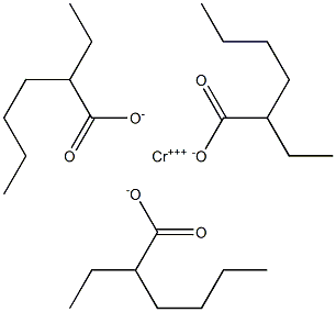 二乙基己酸铬(III) 结构式