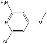 2-氨基-4-甲氧基-6-氯吡啶 结构式