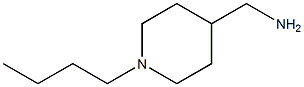 N-丁基-4-氨甲基哌啶 结构式
