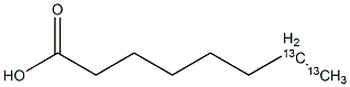 Caprylic  acid-7,8-13C2 结构式