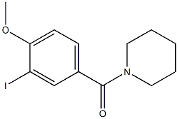 (3-iodo-4-methoxyphenyl)(1-piperidinyl)methanone 结构式