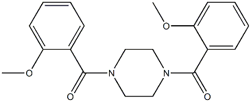 [4-(2-methoxybenzoyl)-1-piperazinyl](2-methoxyphenyl)methanone 结构式