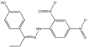 1-(4-hydroxyphenyl)-1-propanone N-(2,4-dinitrophenyl)hydrazone 结构式