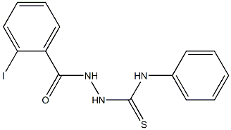 2-(2-iodobenzoyl)-N-phenyl-1-hydrazinecarbothioamide 结构式