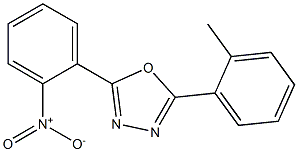 2-(2-methylphenyl)-5-(2-nitrophenyl)-1,3,4-oxadiazole 结构式