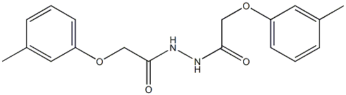 2-(3-methylphenoxy)-N'-[2-(3-methylphenoxy)acetyl]acetohydrazide 结构式