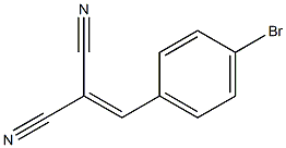 2-(4-bromobenzylidene)malononitrile 结构式