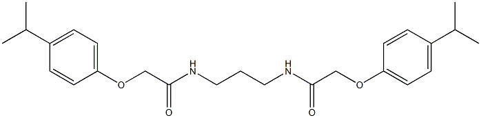 2-(4-isopropylphenoxy)-N-(3-{[2-(4-isopropylphenoxy)acetyl]amino}propyl)acetamide 结构式