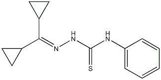 2-(dicyclopropylmethylene)-N-phenyl-1-hydrazinecarbothioamide 结构式