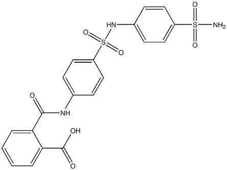 2-[(4-{[4-(aminosulfonyl)anilino]sulfonyl}anilino)carbonyl]benzoic acid 结构式