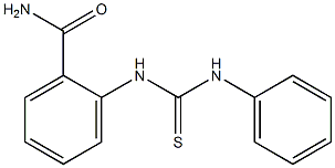 2-[(anilinocarbothioyl)amino]benzamide 结构式