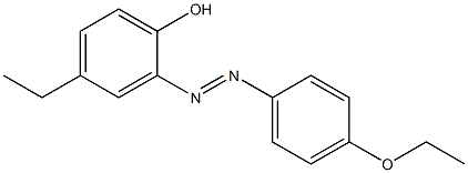 2-[(E)-2-(4-ethoxyphenyl)diazenyl]-4-ethylphenol 结构式