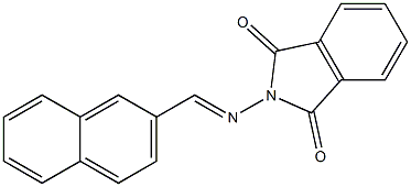 2-{[(E)-2-naphthylmethylidene]amino}-1H-isoindole-1,3(2H)-dione 结构式