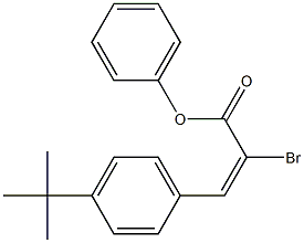 2-bromo-4-(tert-butyl)phenyl (E)-3-phenyl-2-propenoate 结构式