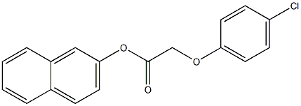 2-naphthyl 2-(4-chlorophenoxy)acetate 结构式