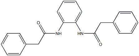 2-phenyl-N-{2-[(2-phenylacetyl)amino]phenyl}acetamide 结构式