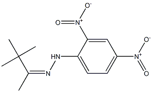 3,3-dimethyl-2-butanone N-(2,4-dinitrophenyl)hydrazone 结构式