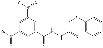 3,5-dinitro-N'-(2-phenoxyacetyl)benzohydrazide 结构式