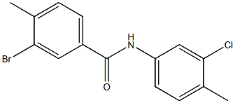 3-bromo-N-(3-chloro-4-methylphenyl)-4-methylbenzamide 结构式