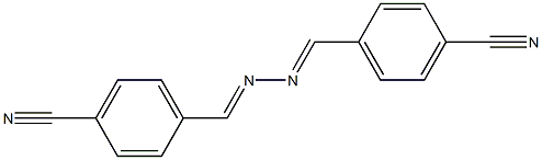 4-({(E)-2-[(E)-(4-cyanophenyl)methylidene]hydrazono}methyl)benzonitrile 结构式