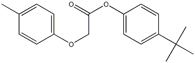 4-(tert-butyl)phenyl 2-(4-methylphenoxy)acetate 结构式