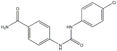 4-{[(4-chloroanilino)carbonyl]amino}benzamide 结构式