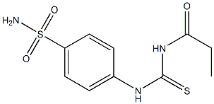 4-{[(propionylamino)carbothioyl]amino}benzenesulfonamide 结构式