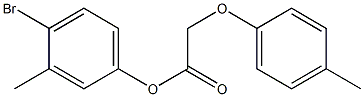 4-bromo-3-methylphenyl 2-(4-methylphenoxy)acetate 结构式