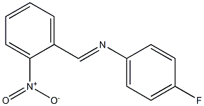 N-(4-fluorophenyl)-N-[(E)-(2-nitrophenyl)methylidene]amine 结构式