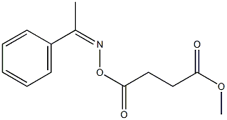 methyl 4-oxo-4-({[(Z)-1-phenylethylidene]amino}oxy)butanoate 结构式