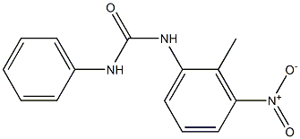 N-(2-methyl-3-nitrophenyl)-N'-phenylurea 结构式