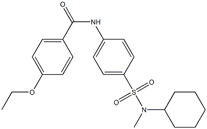 N-(4-{[cyclohexyl(methyl)amino]sulfonyl}phenyl)-4-ethoxybenzamide 结构式