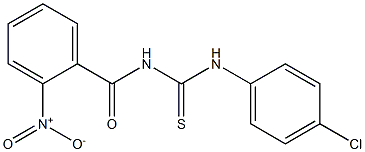 N-(4-chlorophenyl)-N'-(2-nitrobenzoyl)thiourea 结构式