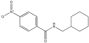N-(cyclohexylmethyl)-4-nitrobenzamide 结构式