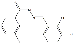 N'-[(E)-(2,3-dichlorophenyl)methylidene]-3-iodobenzohydrazide 结构式