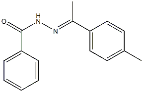 N'-[(E)-1-(4-methylphenyl)ethylidene]benzohydrazide 结构式