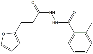 N'-[(E)-3-(2-furyl)-2-propenoyl]-2-methylbenzohydrazide 结构式