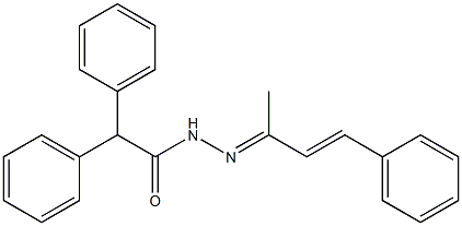 N'-[(Z,2E)-1-methyl-3-phenyl-2-propenylidene]-2,2-diphenylacetohydrazide 结构式