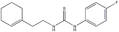 N-[2-(1-cyclohexen-1-yl)ethyl]-N'-(4-fluorophenyl)thiourea 结构式