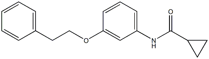 N-[3-(phenethyloxy)phenyl]cyclopropanecarboxamide 结构式