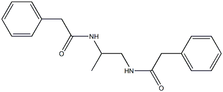 N-{1-methyl-2-[(2-phenylacetyl)amino]ethyl}-2-phenylacetamide 结构式