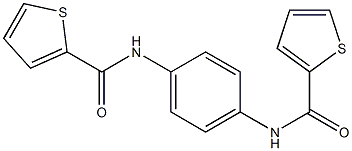 N-{4-[(2-thienylcarbonyl)amino]phenyl}-2-thiophenecarboxamide 结构式